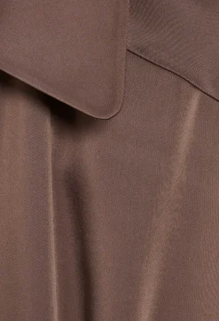 Claudie Pierlot Rixie Mocha Brown Short Floaty Dress*Women Dresses