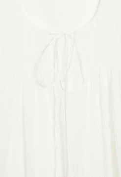 Claudie Pierlot Ruched Short Cream Dress*Women Dresses