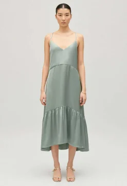 Claudie Pierlot Satin Midi Dress*Women Dresses
