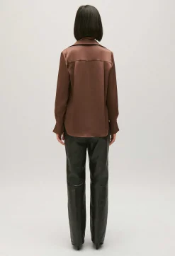 Claudie Pierlot Satin-Effect Floaty Blouse*Women Tops And Shirts