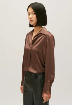 Claudie Pierlot Satin-Effect Floaty Blouse*Women Tops And Shirts
