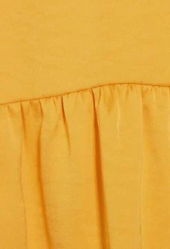 Claudie Pierlot Satiny Yellow Midi Dress*Women Dresses