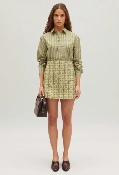 Claudie Pierlot Short A-Line Skirt With Monogram*Women Skirts And Shorts