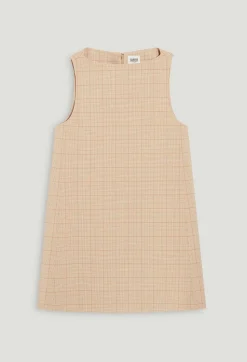 Claudie Pierlot Short Beige Checked Dress*Women Dresses