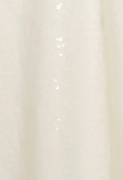 Claudie Pierlot Short Ecru Sequinned Dress*Women Dresses
