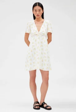 Claudie Pierlot Short Flared Dress With Mimosa Pattern*Women Dresses