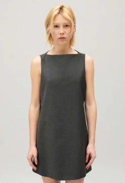 Claudie Pierlot Short Flecked Grey Dress*Women Dresses