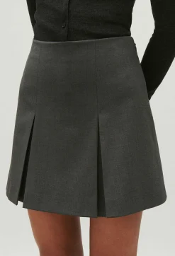 Claudie Pierlot Short Flecked Grey Skirt*Women Skirts And Shorts