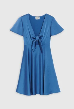 Claudie Pierlot Short Flowing Blue Dress*Women Dresses
