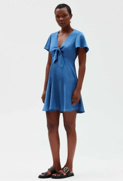 Claudie Pierlot Short Flowing Blue Dress*Women Dresses