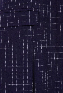 Claudie Pierlot Short Indigo Checked Dress*Women Dresses