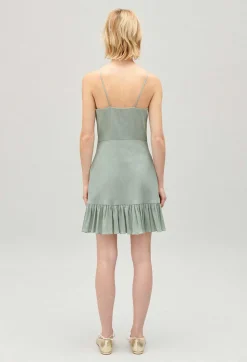 Claudie Pierlot Short Ruffled Almond Dress*Women Dresses