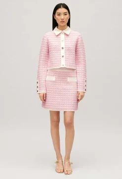 Claudie Pierlot Short, Two-Tone Knit Skirt*Women Skirts And Shorts