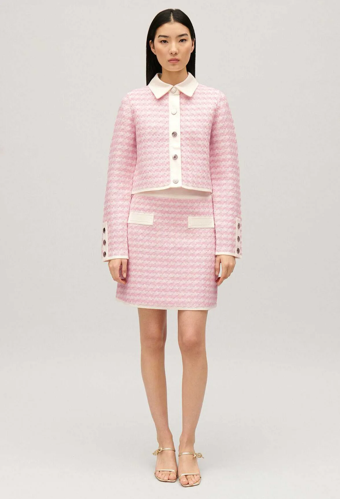 Claudie Pierlot Short, Two-Tone Knit Skirt*Women Skirts And Shorts