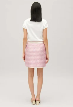Claudie Pierlot Short, Two-Tone Knit Skirt*Women Skirts And Shorts