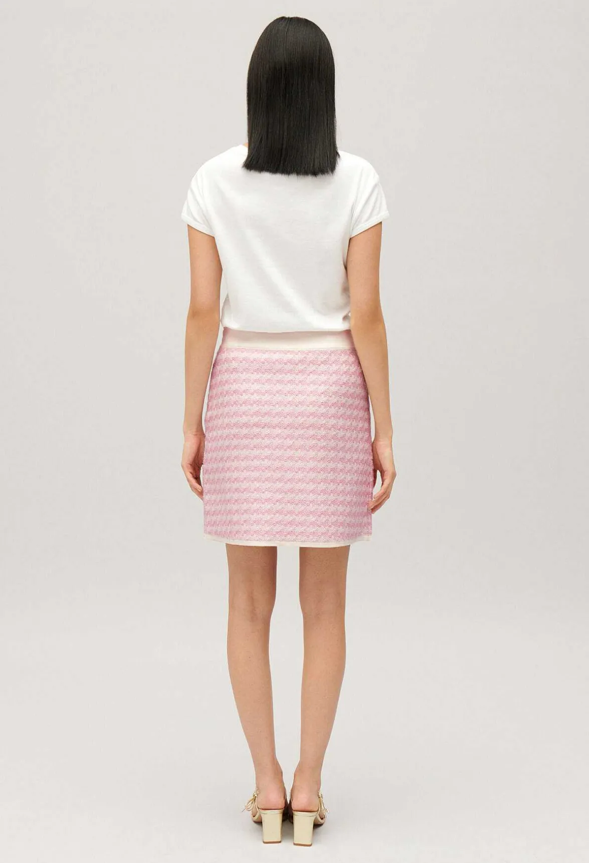 Claudie Pierlot Short, Two-Tone Knit Skirt*Women Skirts And Shorts