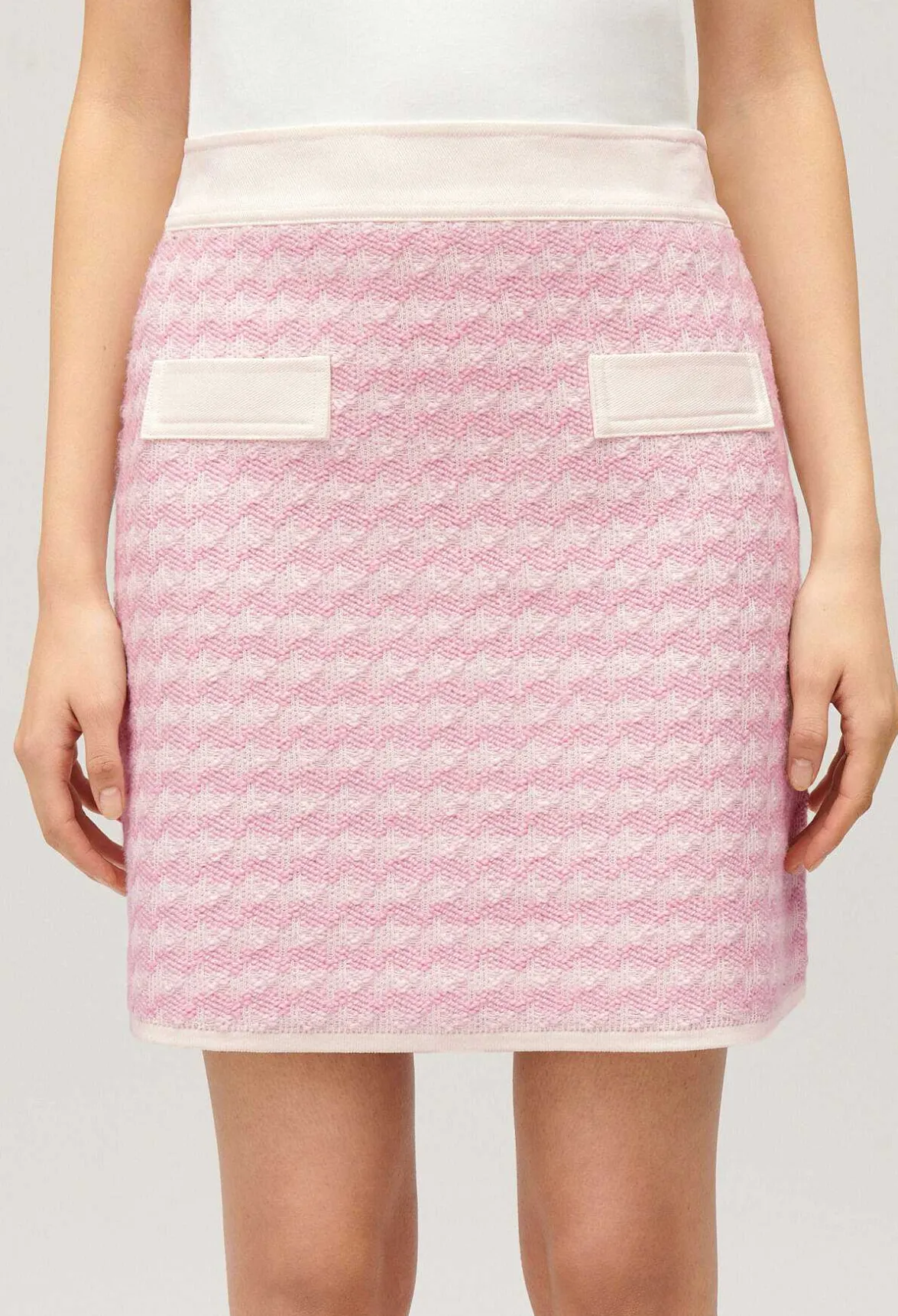 Claudie Pierlot Short, Two-Tone Knit Skirt*Women Skirts And Shorts