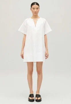 Claudie Pierlot Short White Lace-Up Dress*Women Dresses