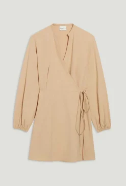 Claudie Pierlot Short Wrap Dress With Mandarin Collar*Women Dresses