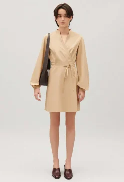 Claudie Pierlot Short Wrap Dress With Mandarin Collar*Women Dresses