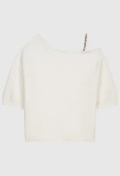 Claudie Pierlot Short-Sleeved Ruffled Jumper*Women Sweaters And Cardigans