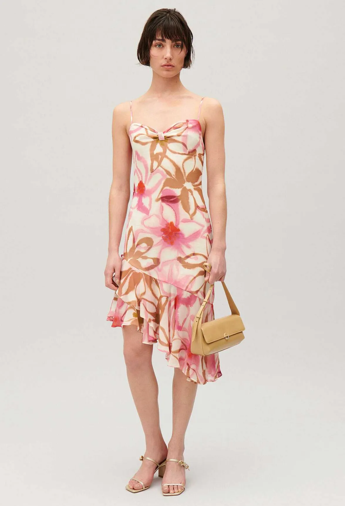 Claudie Pierlot Silk Printed Midi Dress*Women Dresses