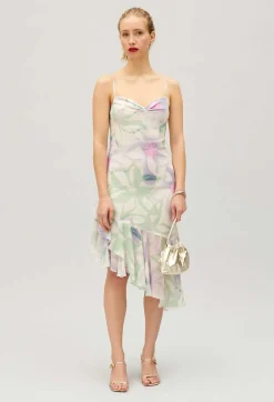 Claudie Pierlot Silk Printed Midi Dress*Women Dresses