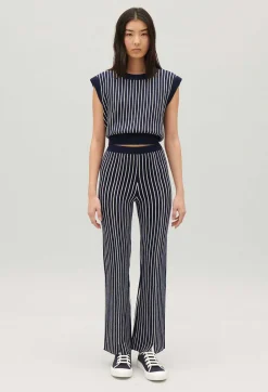 Claudie Pierlot Sleeveless Stripy Knit Jumper*Women Sweaters And Cardigans