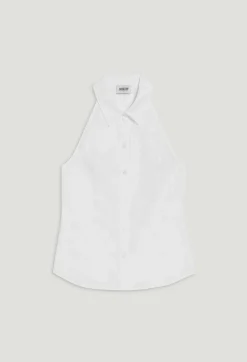 Claudie Pierlot Sleeveless White Shirt*Women Tops And Shirts