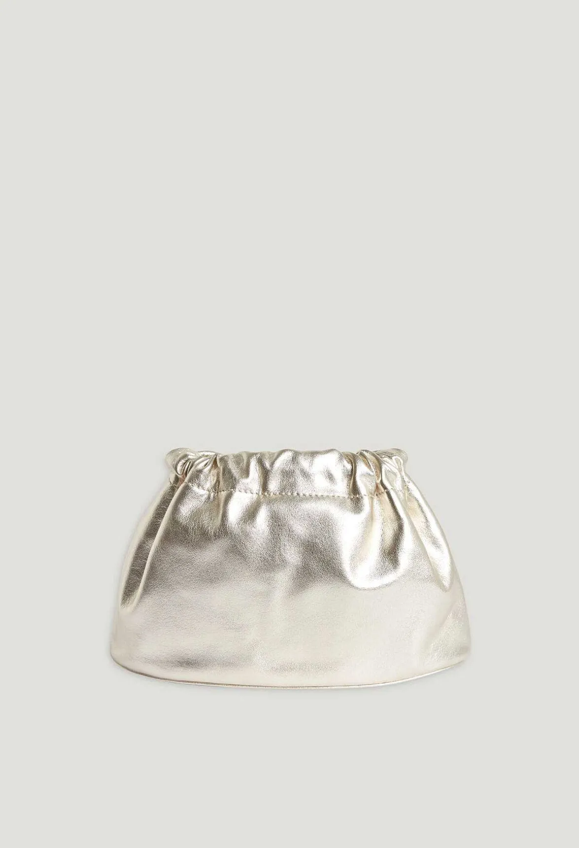 Claudie Pierlot Smooth Gold Leather Purse Bag*Women Mini-Bags