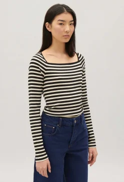 Claudie Pierlot Striped T-Shirt*Women T-Shirts