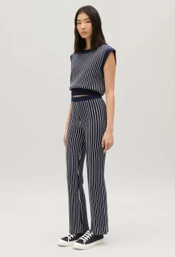 Claudie Pierlot Stripy Knit Trousers*Women Jeans And Trousers