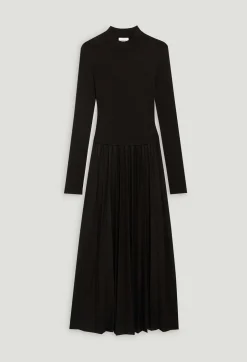 Claudie Pierlot Twist Black Pleated Knitted Dress*Women Dresses