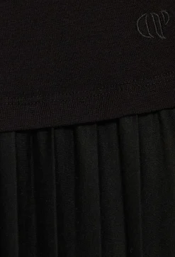 Claudie Pierlot Twist Black Pleated Knitted Dress*Women Dresses