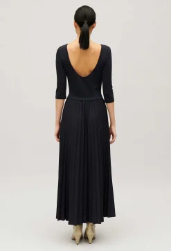 Claudie Pierlot Twist Pleated Maxi Dress*Women Dresses