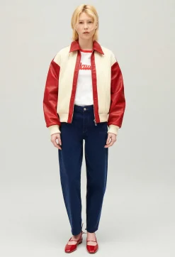 Claudie Pierlot Two-Tone Dual-Material Jacket*Women Jackets And Coats