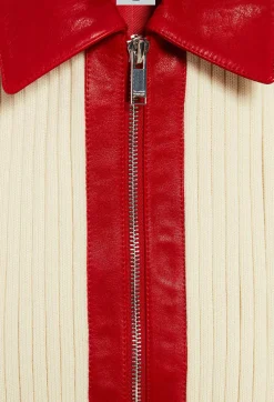 Claudie Pierlot Two-Tone Dual-Material Jacket*Women Jackets And Coats