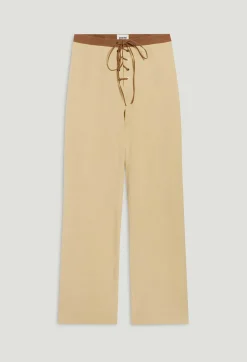 Claudie Pierlot Two-Tone Lace-Up Trousers*Women Jeans And Trousers