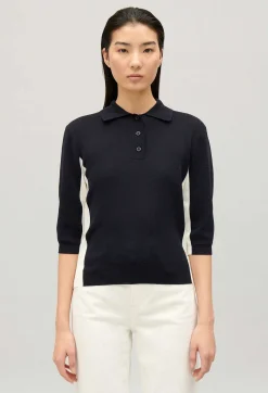 Claudie Pierlot Two-Tone Polo Jumper*Women Sweaters And Cardigans