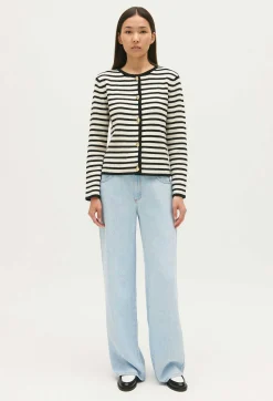 Claudie Pierlot Two-Tone Striped Cardigan*Women Sweaters And Cardigans