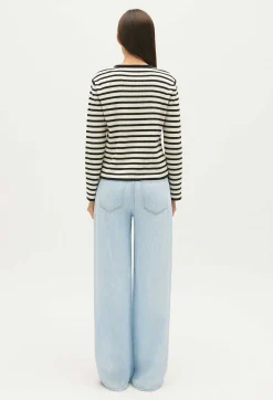 Claudie Pierlot Two-Tone Striped Cardigan*Women Sweaters And Cardigans