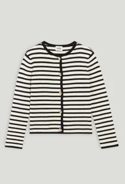Claudie Pierlot Two-Tone Striped Cardigan*Women Sweaters And Cardigans