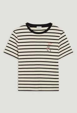 Claudie Pierlot Two-Tone Stripy Breton T-Shirt*Women T-Shirts