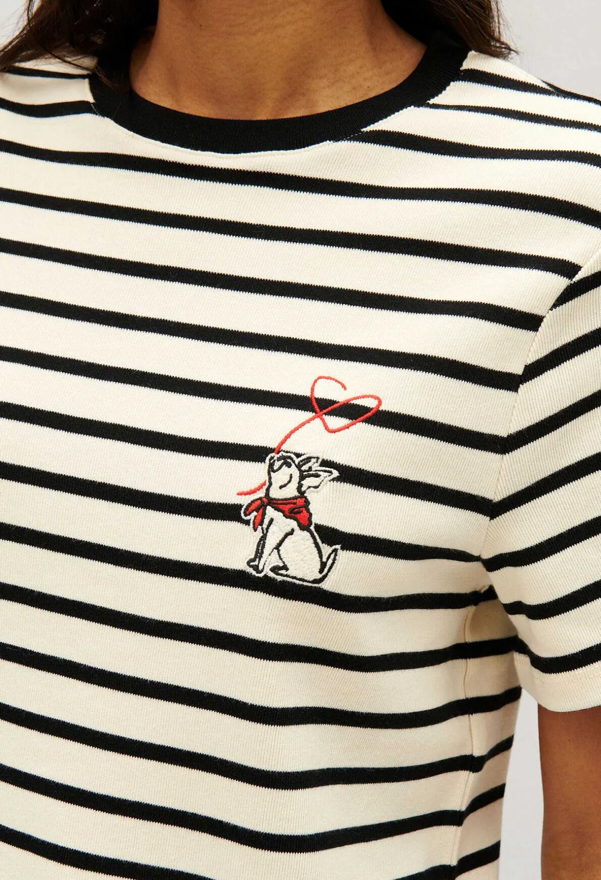Claudie Pierlot Two-Tone Stripy Breton T-Shirt*Women T-Shirts