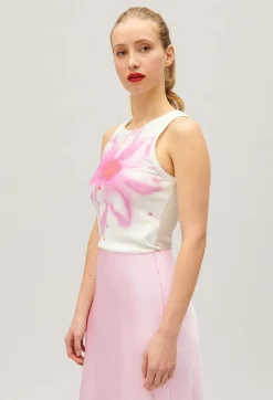 Claudie Pierlot Vest Flower Print*Women T-Shirts
