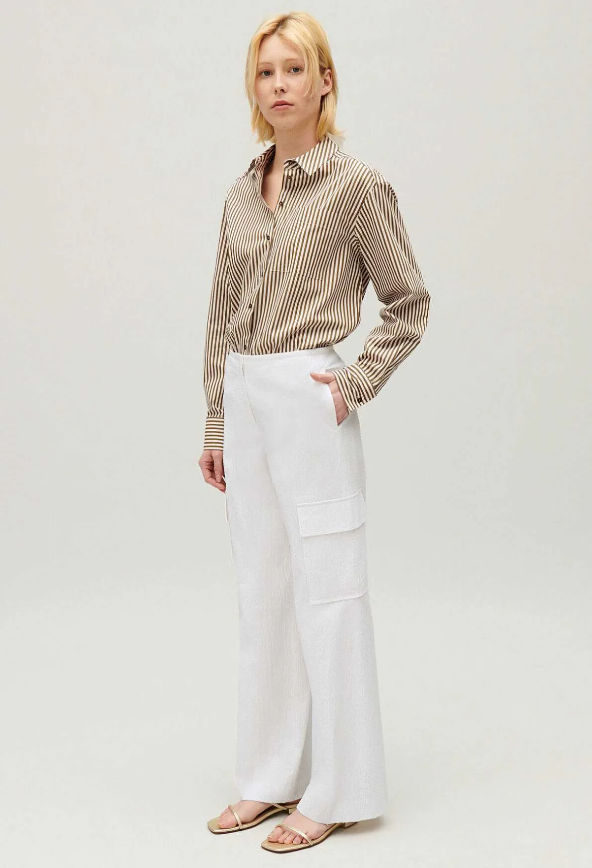 Claudie Pierlot White Cargo Trousers*Women Jeans And Trousers
