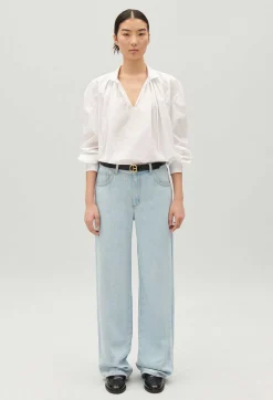 Claudie Pierlot White Poplin Shirt*Women Tops And Shirts