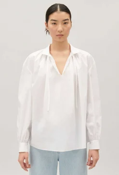 Claudie Pierlot White Poplin Shirt*Women Tops And Shirts
