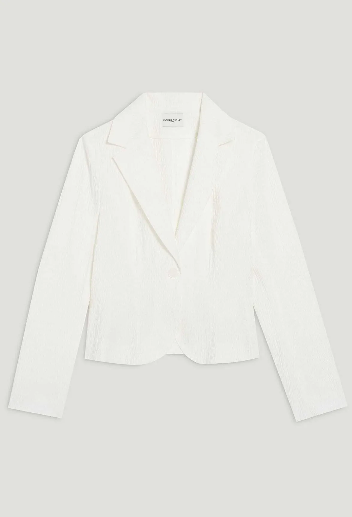 Claudie Pierlot White Slim-Fit Suit Jacket*Women Blazers