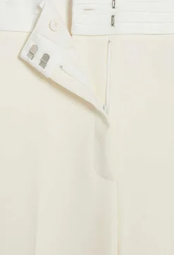 Claudie Pierlot White Straight Tailored Trousers*Women Jeans And Trousers